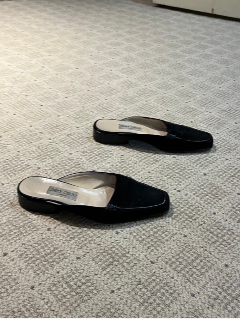 JIMMY CHOO Archive Slide Suede Leather Mules. - Picture 6 of 11